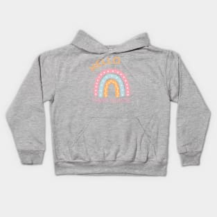 Hello Third Grade Boho Rainbow Back to School Kids Hoodie